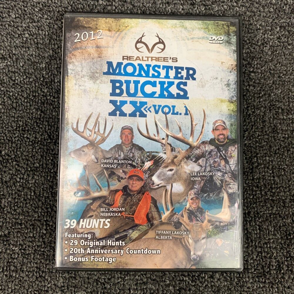 REALTREE MONSTER BUCKS XX 20 VOLUME 1 New Sealed DVD